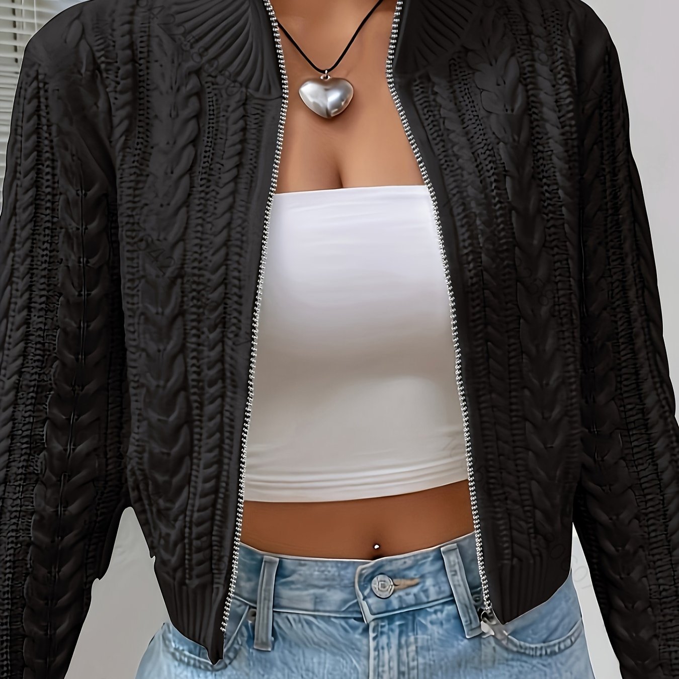 The Santa Monica Apparel™ | Zip-Up Stand-Collar Sweater