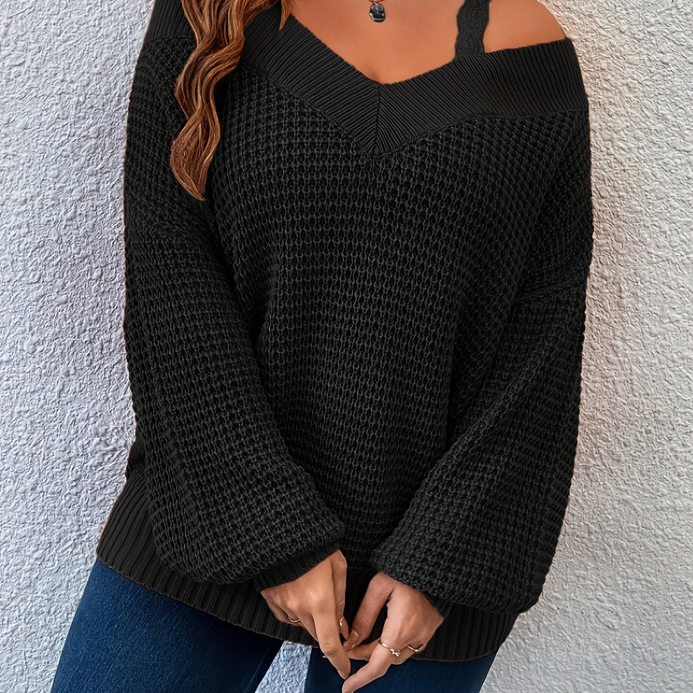 Off-Shoulder Knit