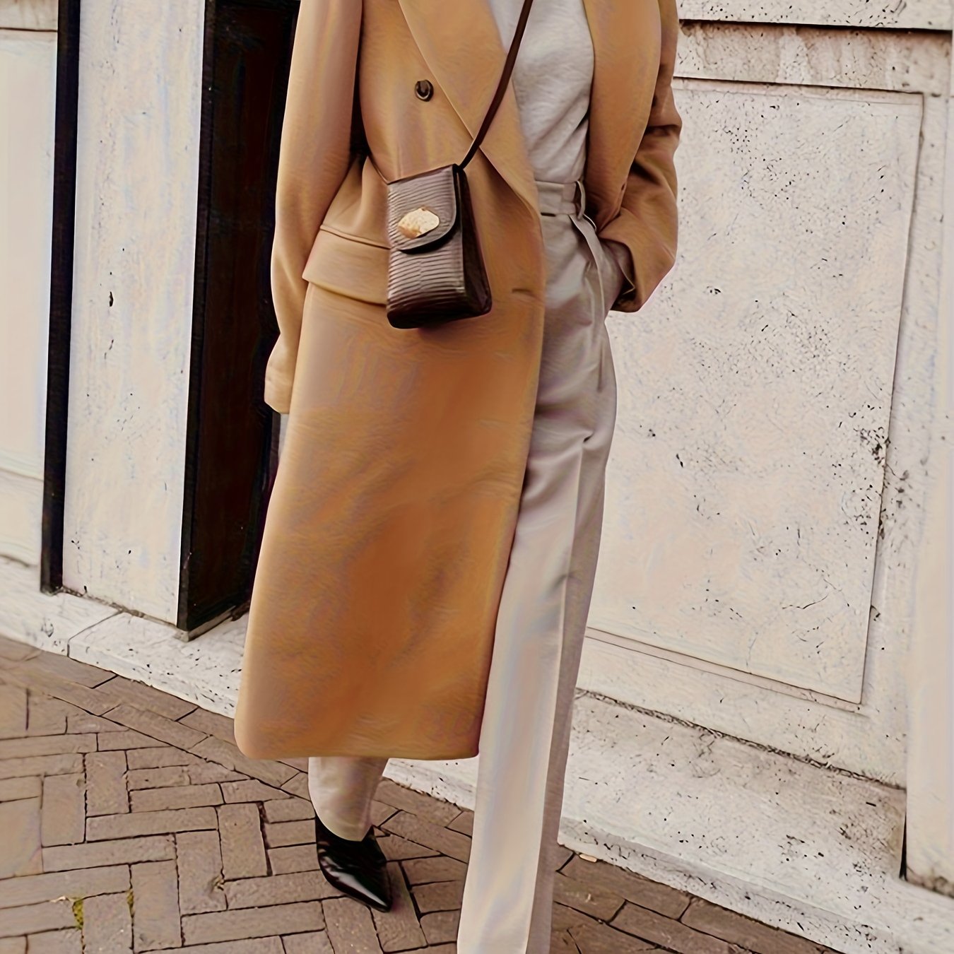 Elegant Double-Breasted Winter Coat