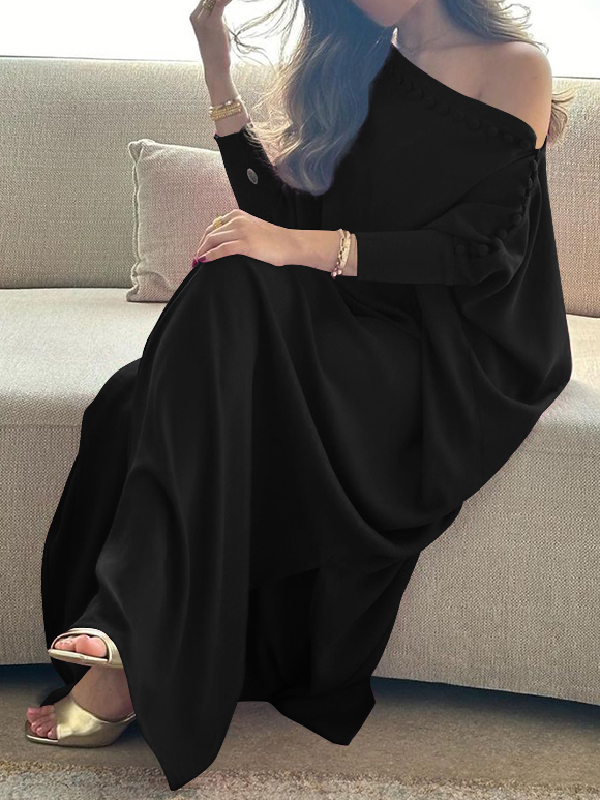 Renée Buttoned Maxi Dress