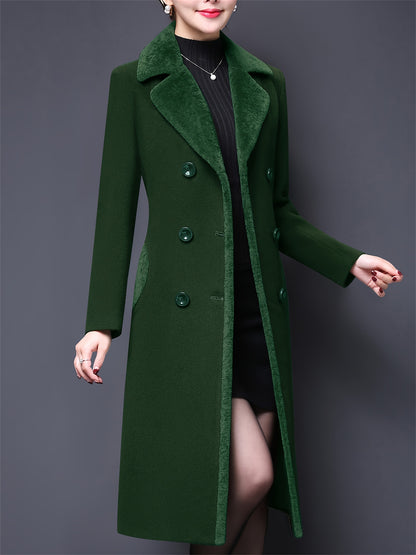 Double-Breasted Fur Coat