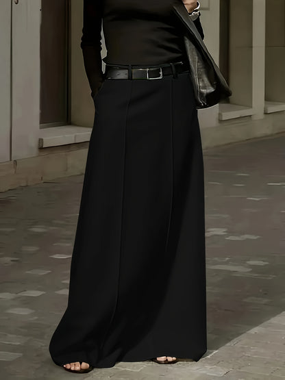 High-Waist Midi Skirt