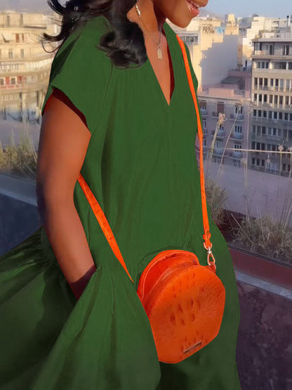 Riviera Pleated Maxi Dress