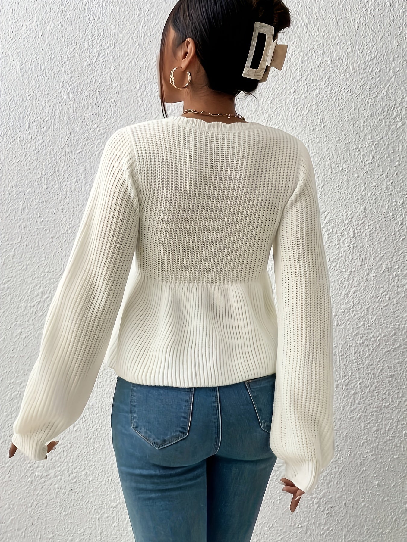 The Santa Monica Apparel™ | Drawstring V-Neck Sweater