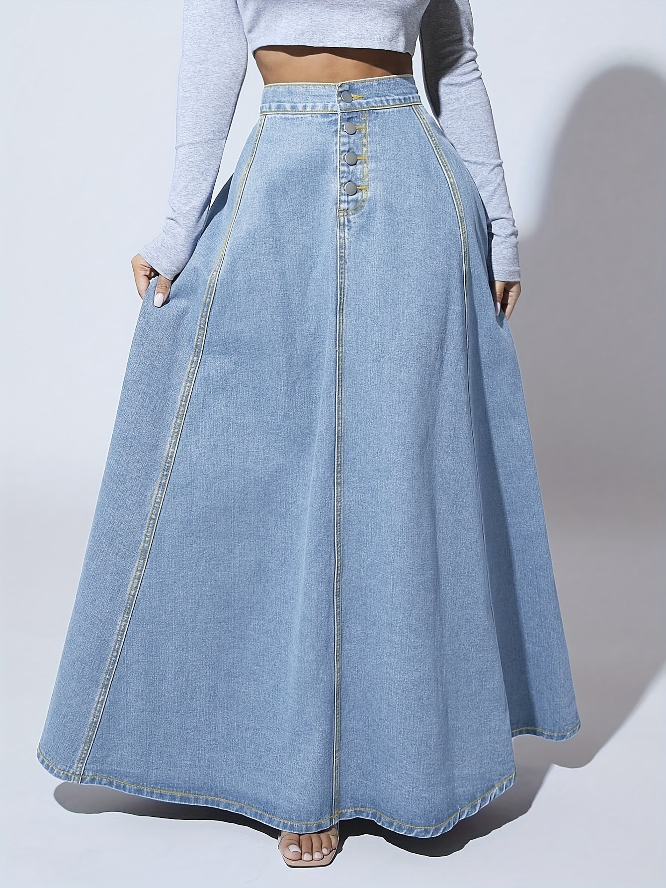 A-Line Denim Skirt