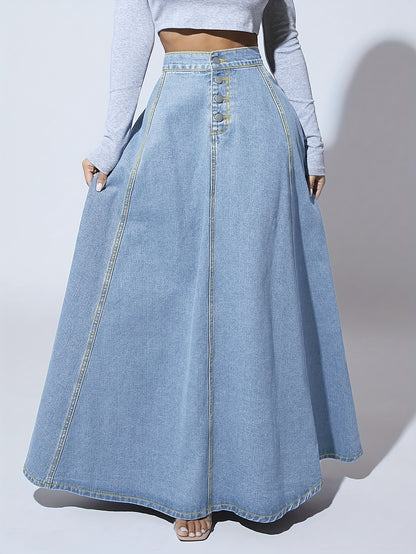 A-Line Denim Skirt