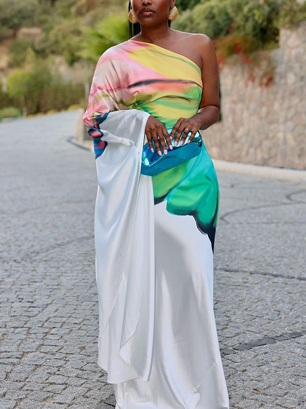 Fiora One-Shoulder Maxi Dress