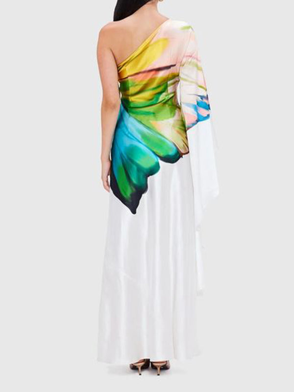Fiora One-Shoulder Maxi Dress