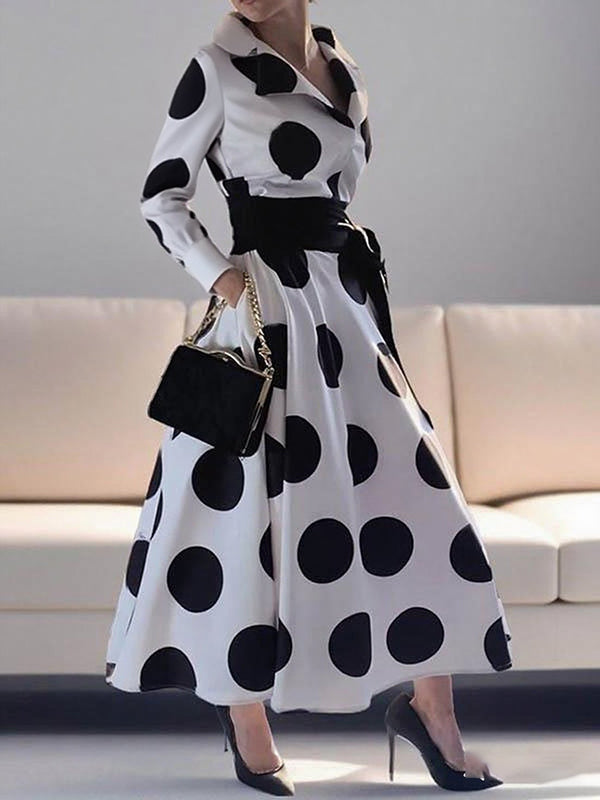 Vivianne Polka-Dot Maxi Dress