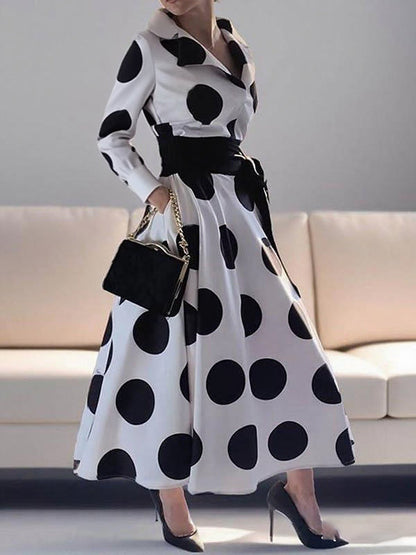 Vivianne Polka-Dot Maxi Dress