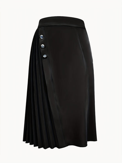 Pleated Midi Skirt