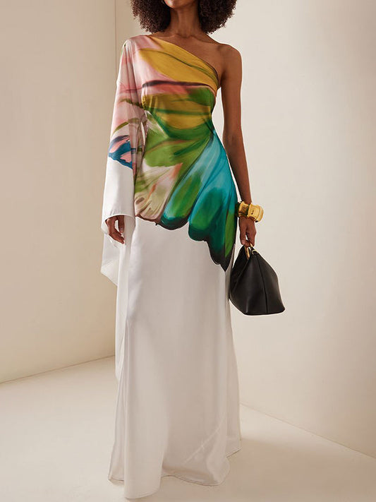 Fiora One-Shoulder Maxi Dress