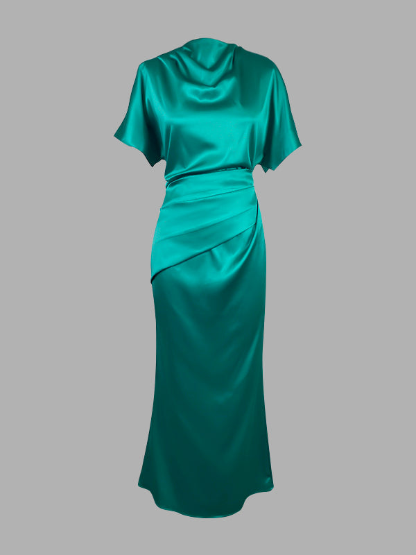 Isla Pleated Maxi Dress