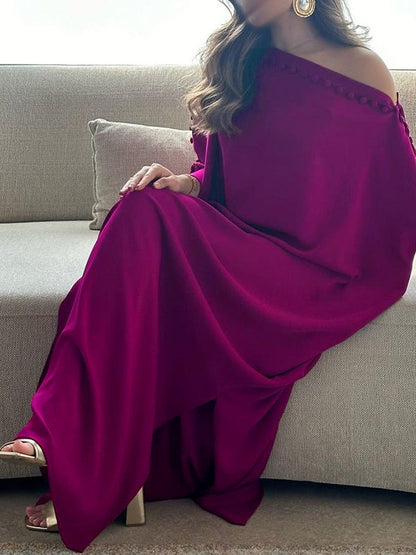 Renée Buttoned Maxi Dress