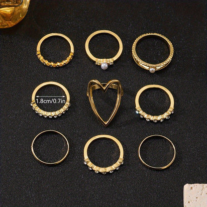 Heart Ring Set