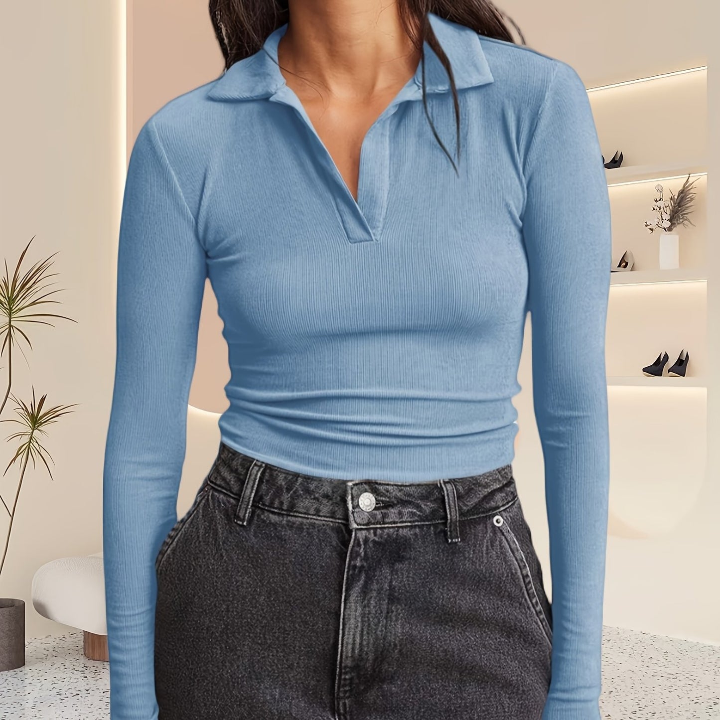 The Santa Monica Apparel™ | Casual V-Neck Pullover Sweater