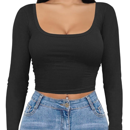 The Santa Monica Apparel™ | Square-Neck Crop Top