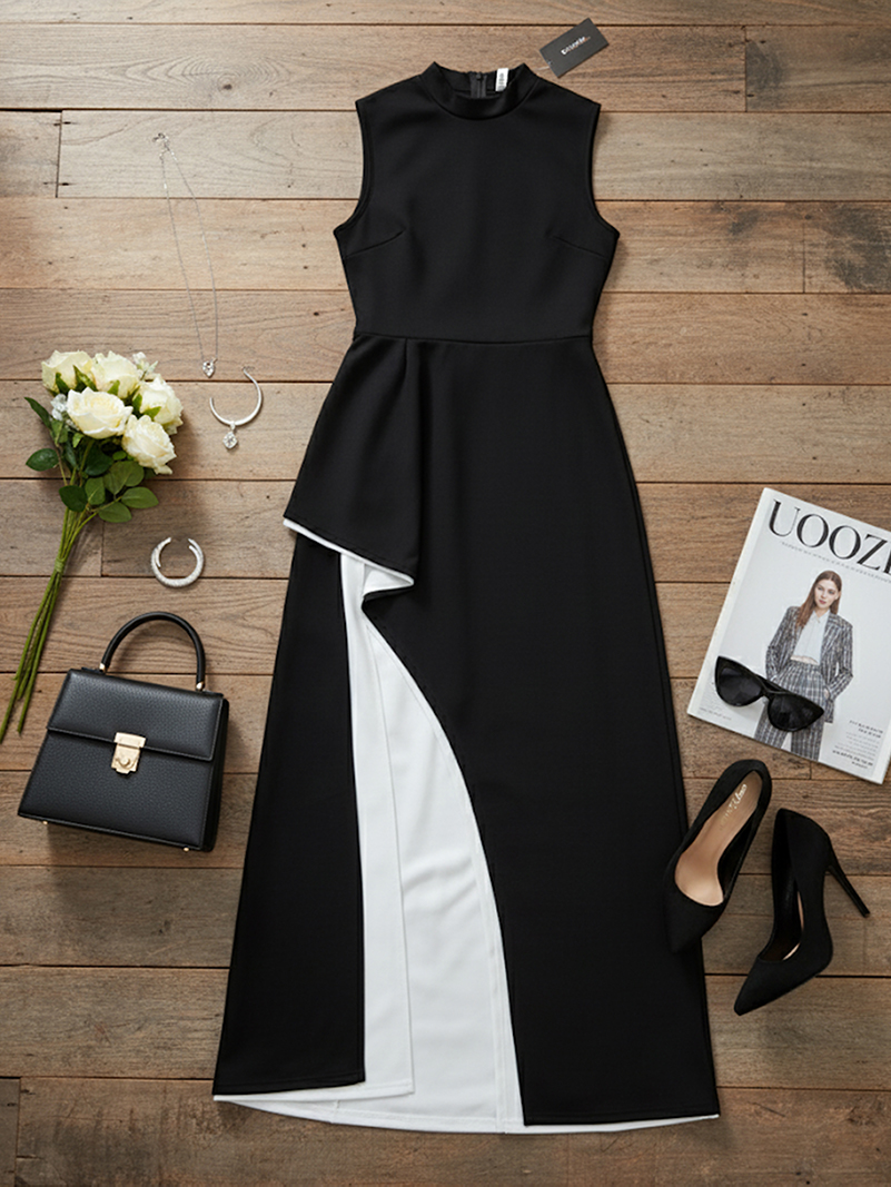 Arlette Contrast Maxi Dress