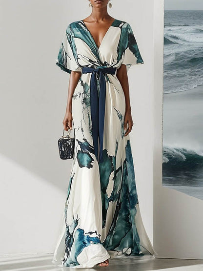 Aurora Printed Maxi Dress