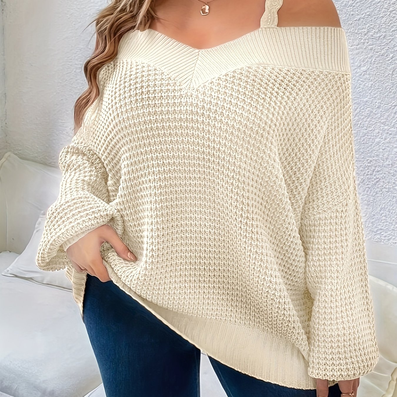 Off-Shoulder Knit