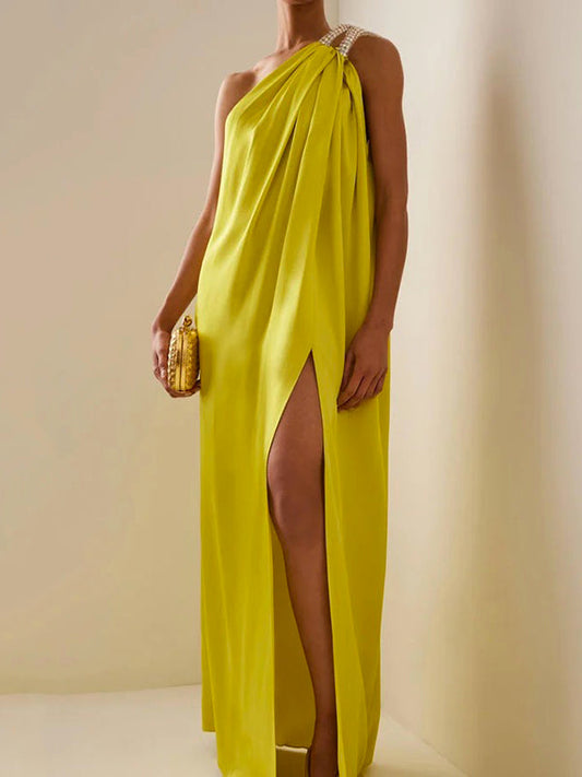 Solara One-Shoulder Maxi Dress