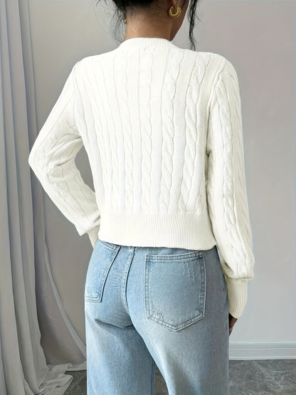 The Santa Monica Apparel™ | Elegant Notched-Collar Sweater