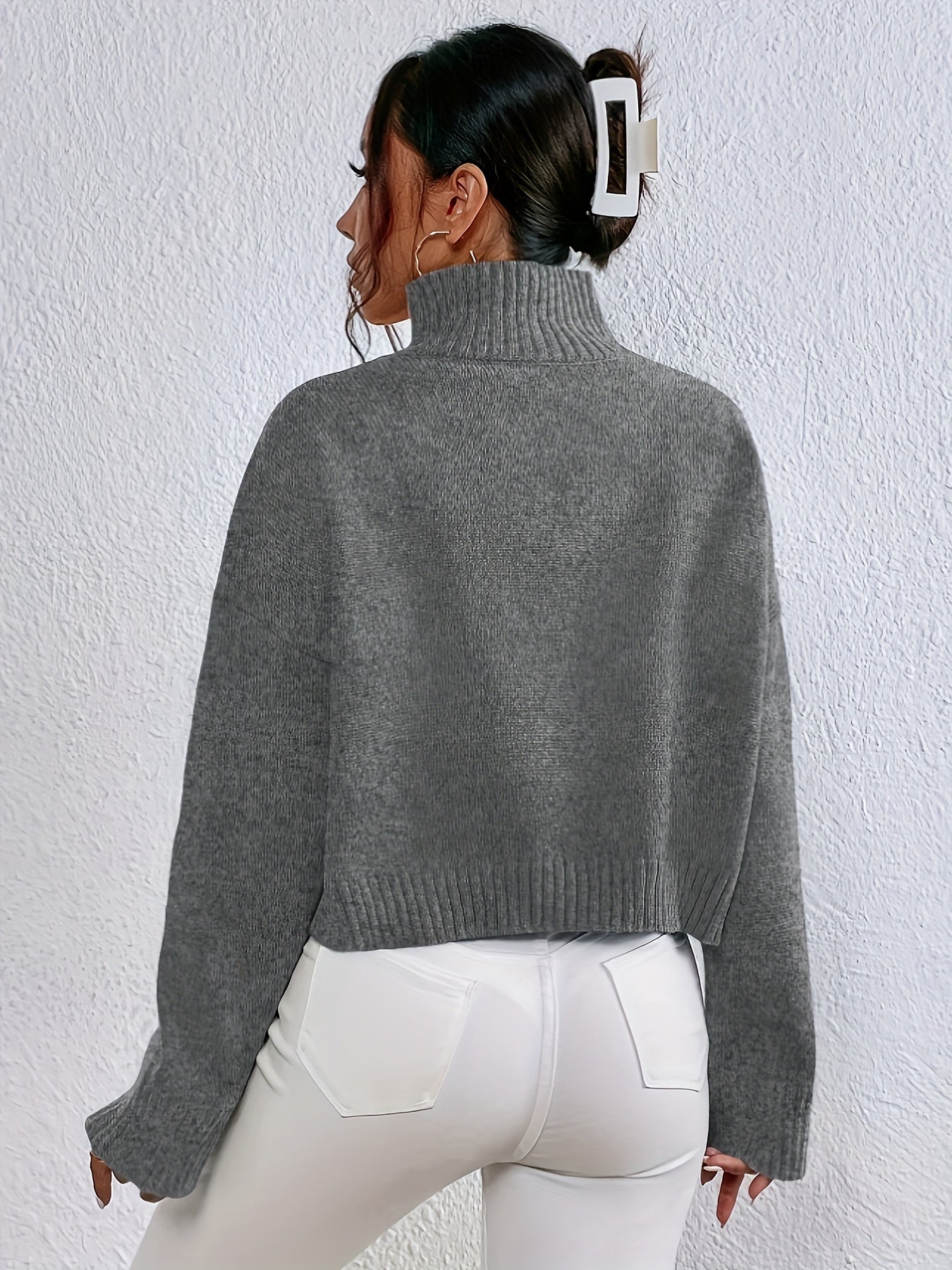 The Santa Monica Apparel™ | Sleek Stand-Collar Sweater