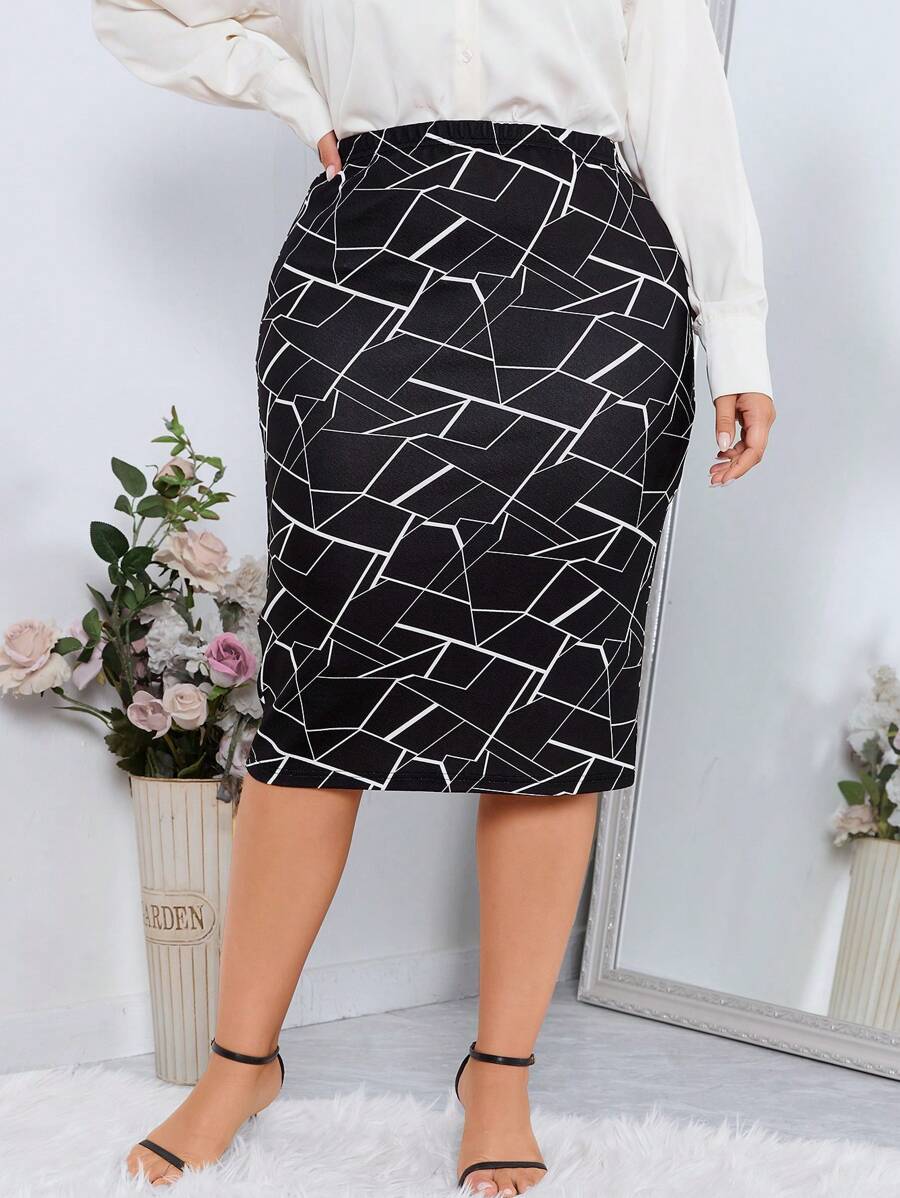Monochrome Motion Skirt