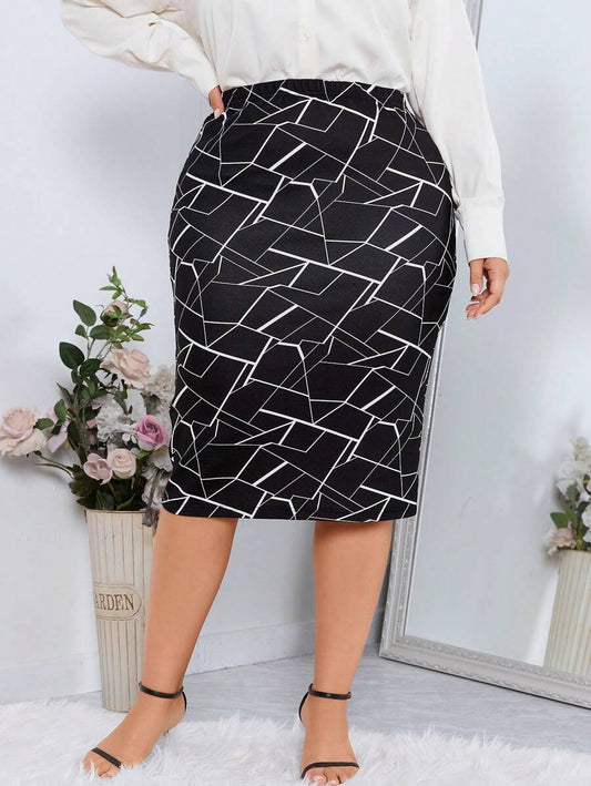 Monochrome Motion Skirt
