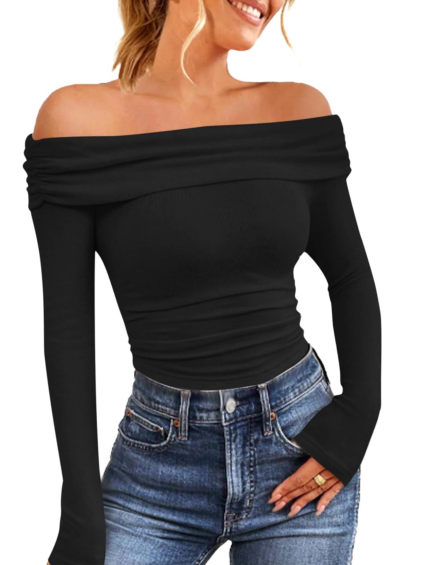 The Santa Monica Apparel™ | Strapless Off-Shoulder Top
