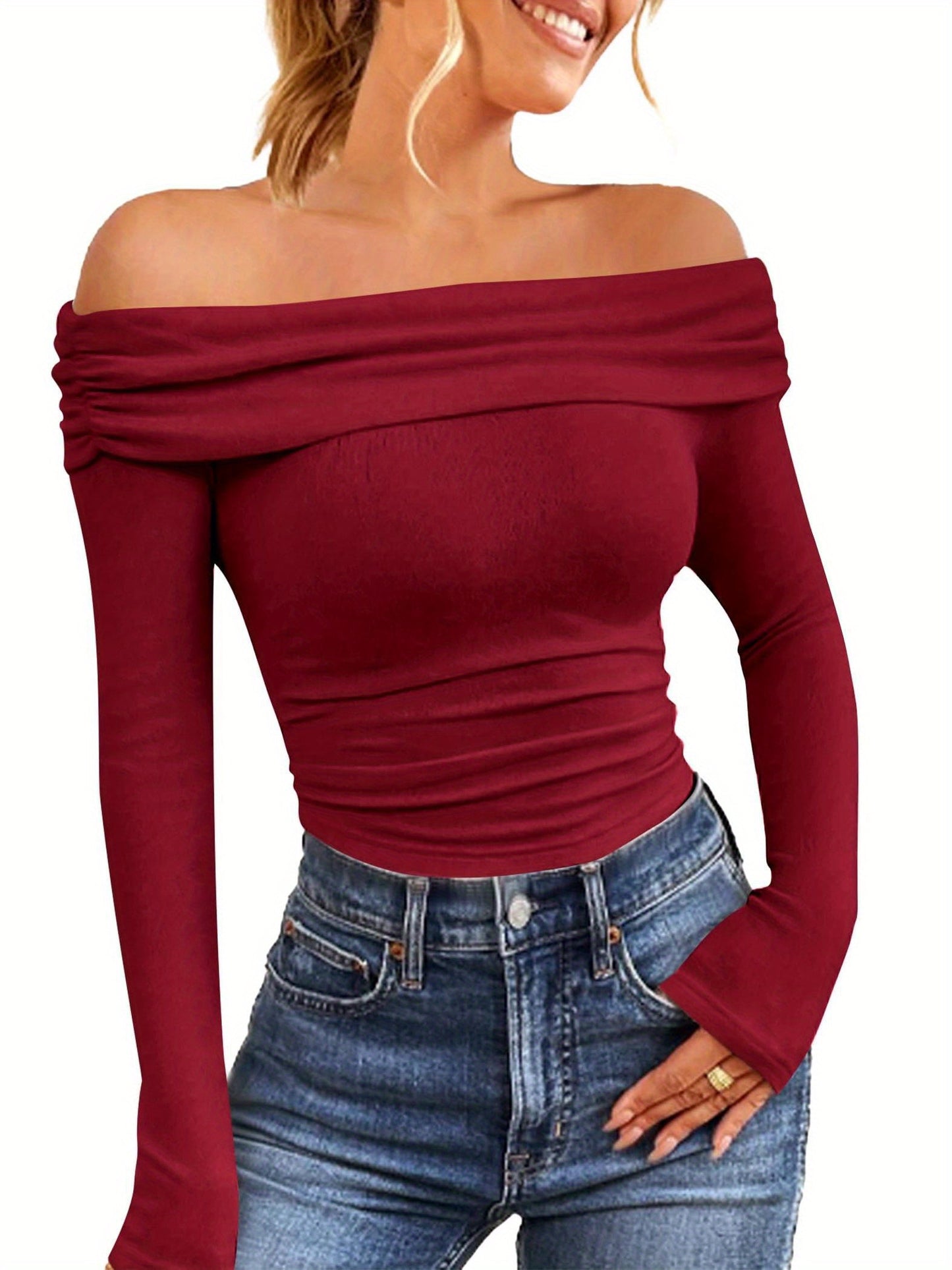 The Santa Monica Apparel™ | Strapless Off-Shoulder Top