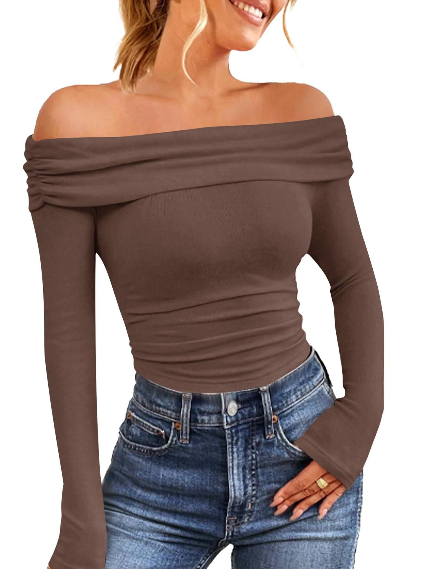 The Santa Monica Apparel™ | Strapless Off-Shoulder Top