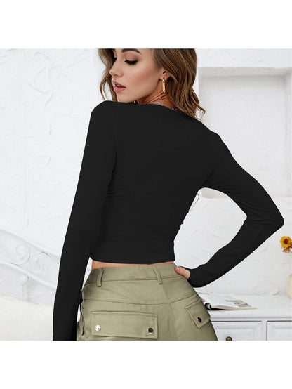 The Santa Monica Apparel™ | Square-Neck Crop Top