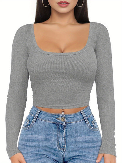 The Santa Monica Apparel™ | Square-Neck Crop Top