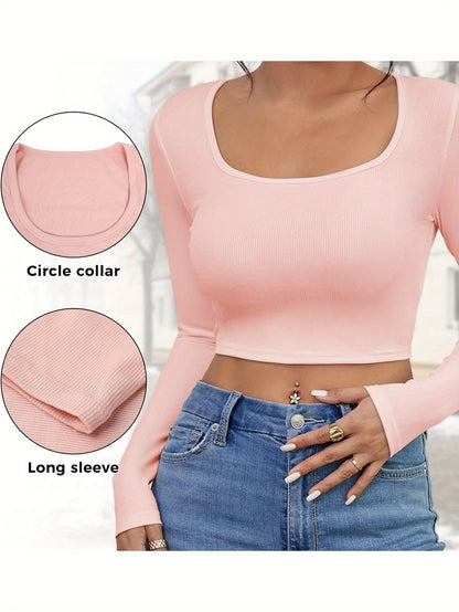 The Santa Monica Apparel™ | Square-Neck Crop Top