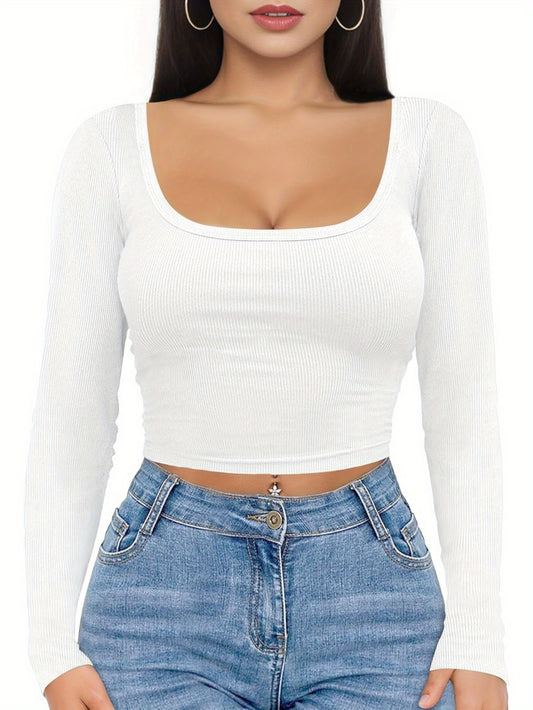The Santa Monica Apparel™ | Square-Neck Crop Top
