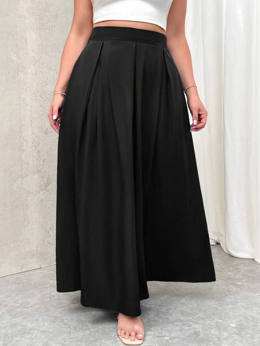 Noir Pleat Skirt