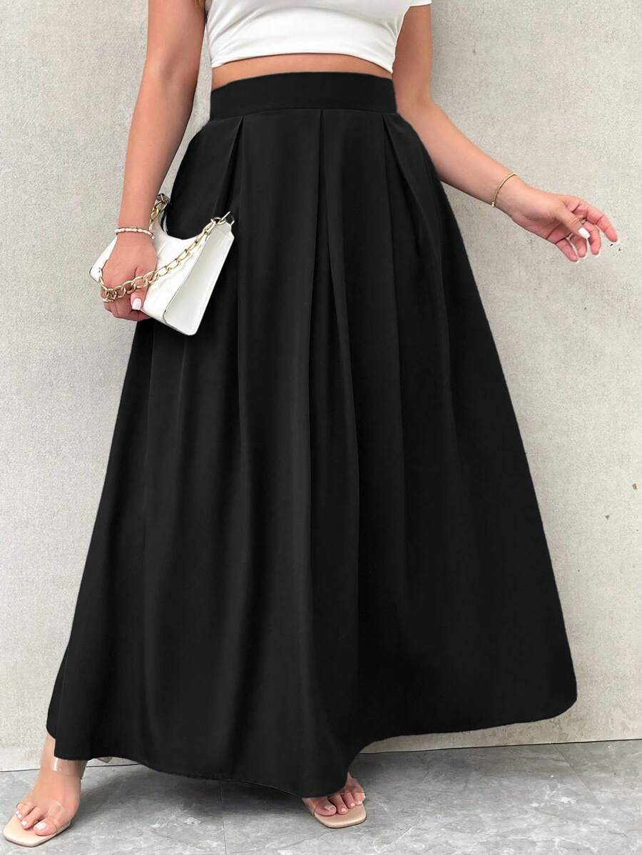 Noir Pleat Skirt