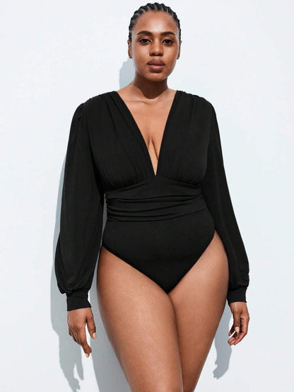 Midnight Allure Wrap Top