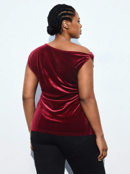 Scarlet Drape Top