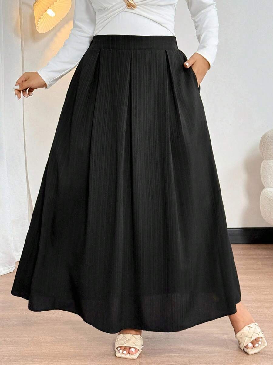Noir Pleat Skirt