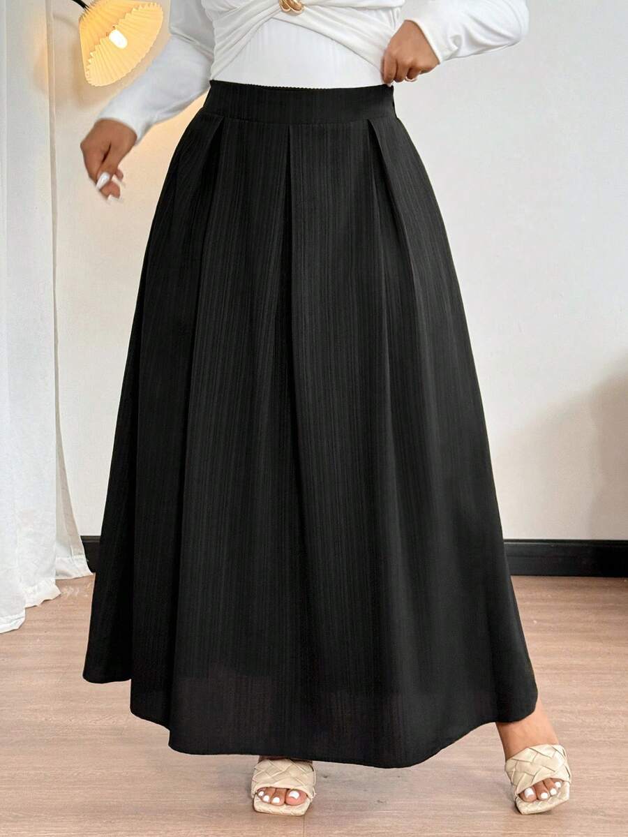 Noir Pleat Skirt