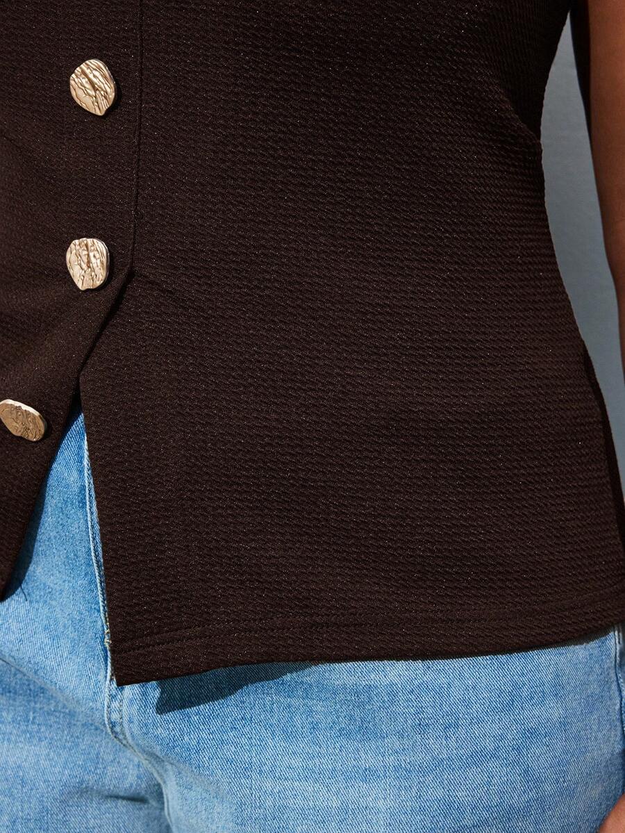 Crimson Muse Strapless Top