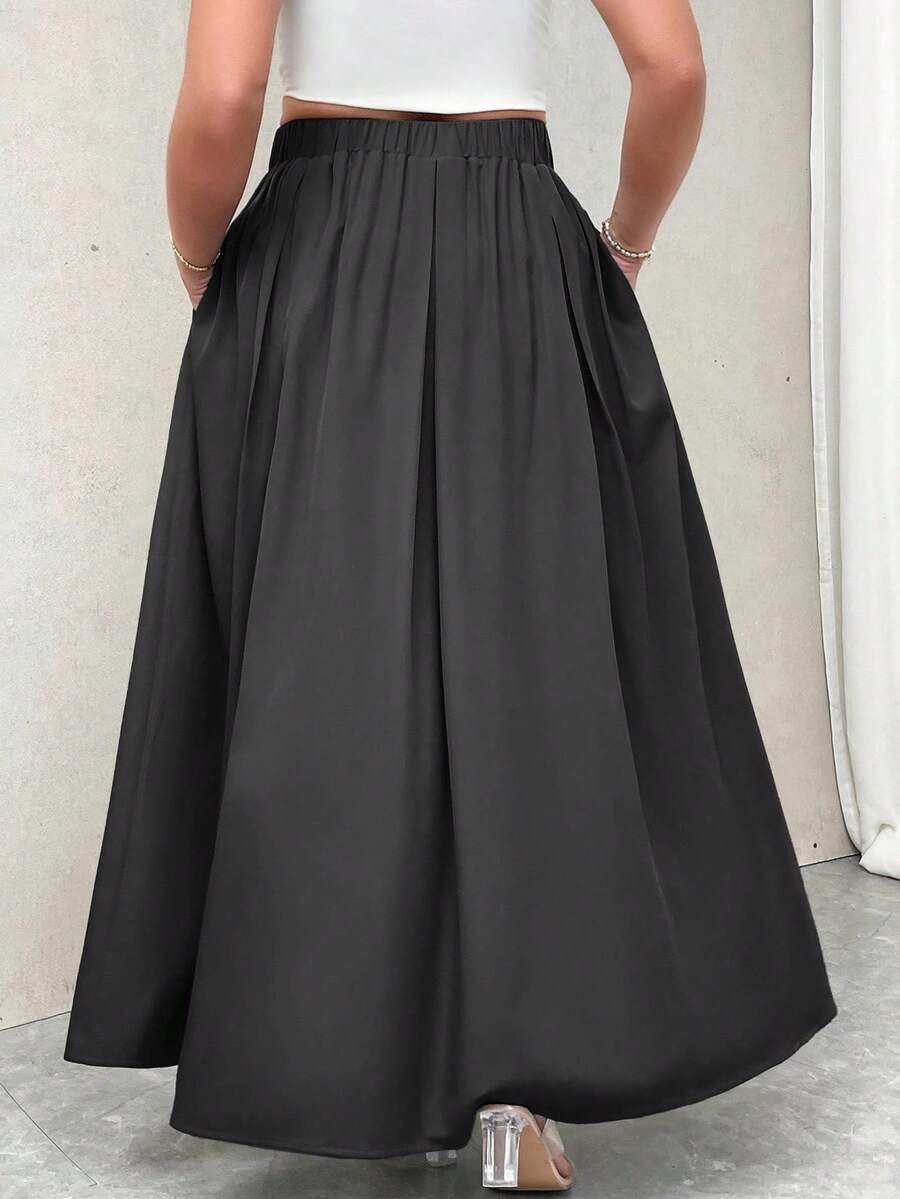 Noir Pleat Skirt