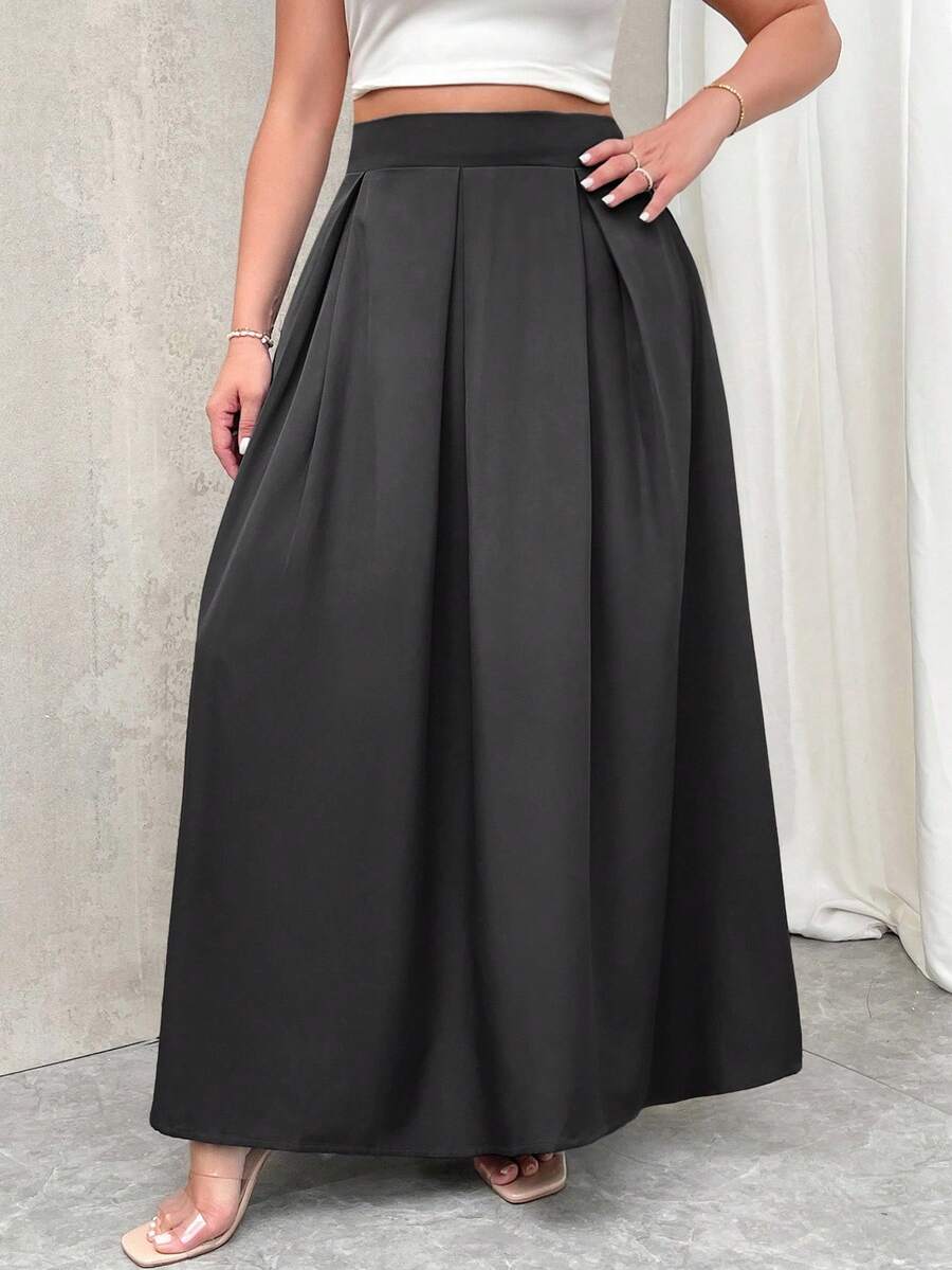 Noir Pleat Skirt
