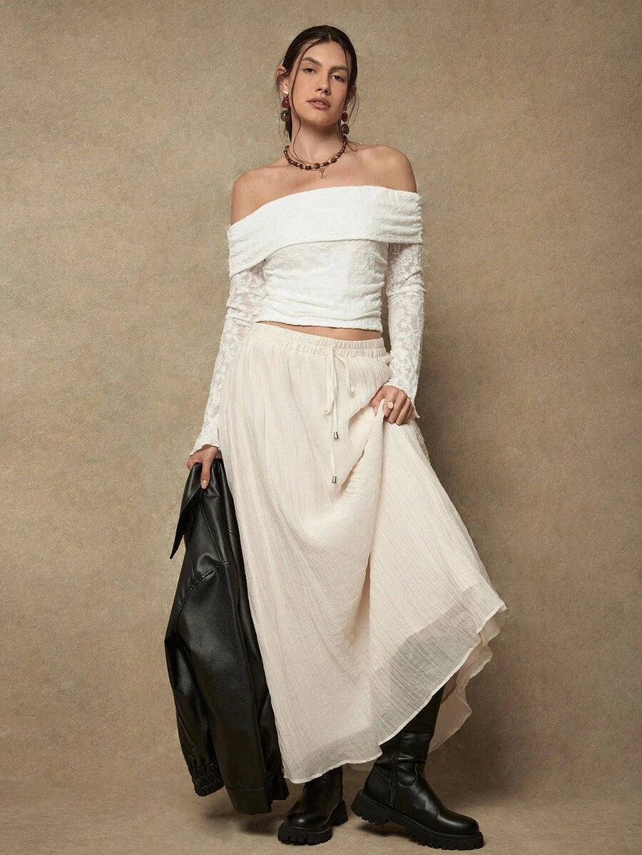 Midnight Drape Skirt