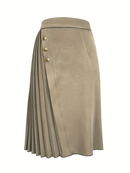 Pleated Midi Skirt