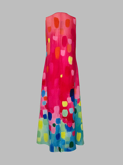 Serena Contrast Maxi Dress