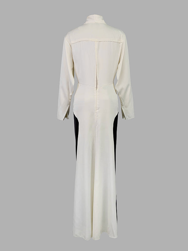 Serena Contrast Evening Dress