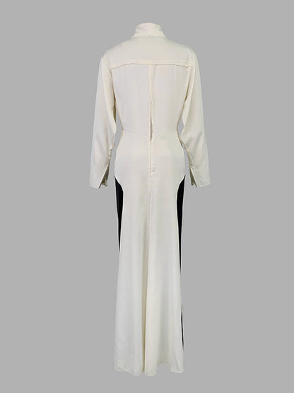 Serena Contrast Evening Dress